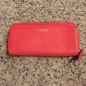 Hot Pink Coach wallet SOLD